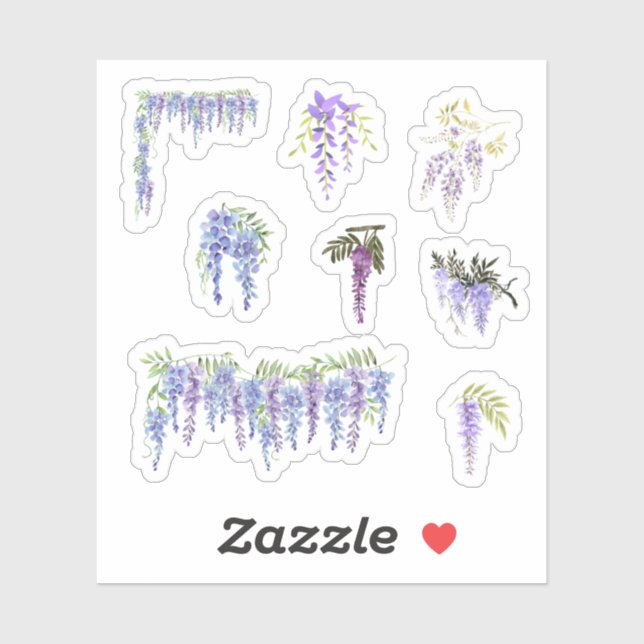 Wisteria Stickers (Sheet)