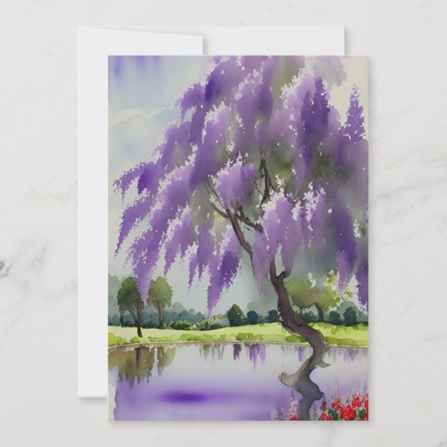 Wisteria tree invitation (Front)