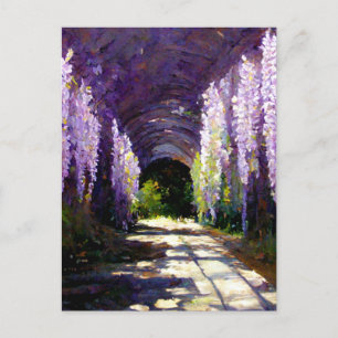 Wisteria tunnel postcard