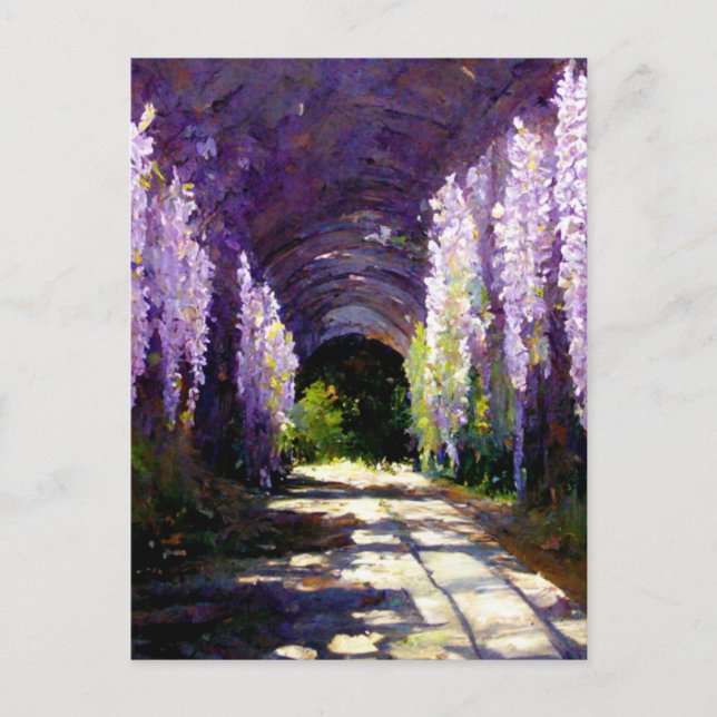 Wisteria tunnel  postcard (Front)