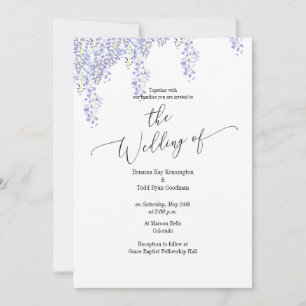 Wisteria Wedding Invitation