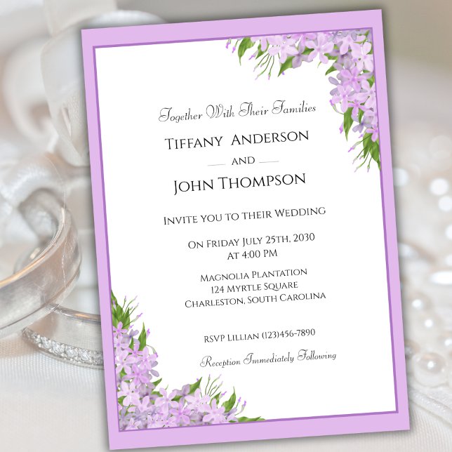 Wisteria Wedding Invitation (Creator Uploaded)