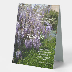 Wisteria Wedding Tabletop Signs