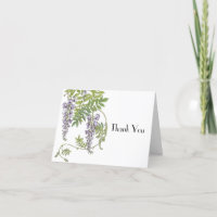 Wisteria Whispers Thank You Card 