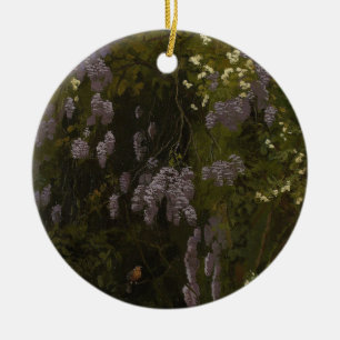Wisterias in Bloom - Floral Composition Ceramic Ornament