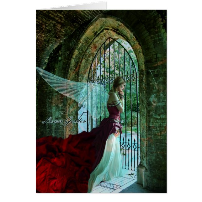 Wistful Angel Card (Front)