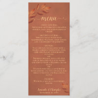 Wistful Leaves Rustic Terracotta Wedding