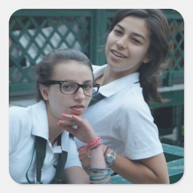 Wit da Fabs Square Sticker (Front)