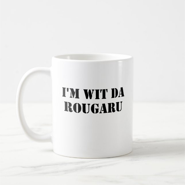 Wit Da Rougarou Funny Louisiana Swamp Monster Mug (Left)