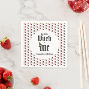 Witch 1st Birthday Napkin
