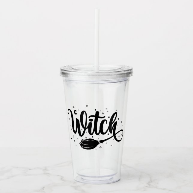 Witch Acrylic Tumbler (Front)