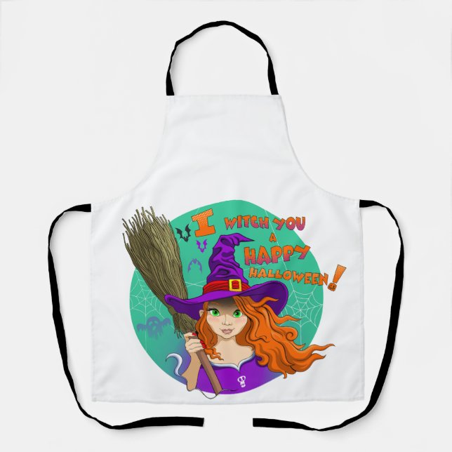witch All-Over Print Apron (Front)