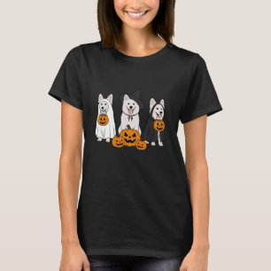 Witch American Eskimo Dog Halloween American Eskim T-Shirt