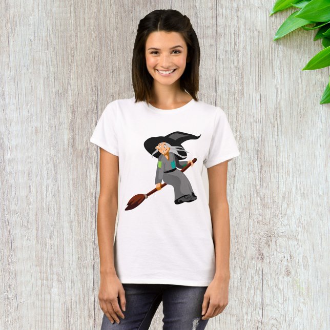 Witch And Broomstick T-Shirt (Creator Uploaded)