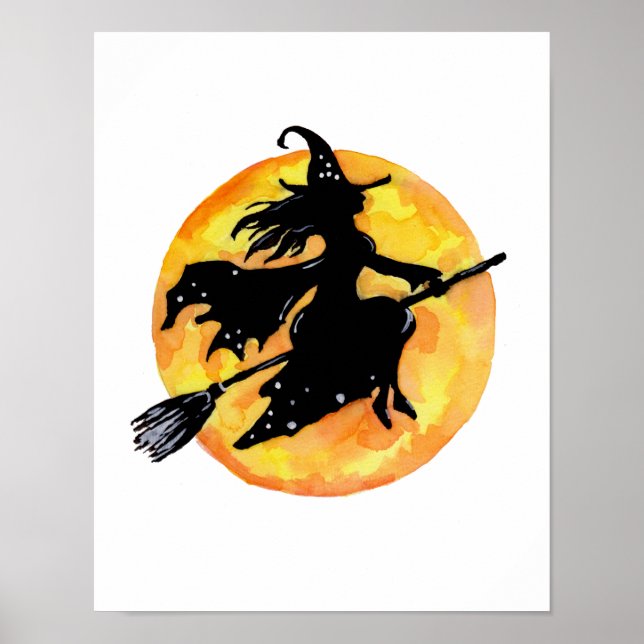 Witch and Moon Poster (Front)
