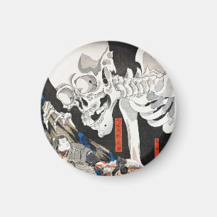 Witch and the Skeleton Spectre, Utagawa Kuniyoshi Magnet