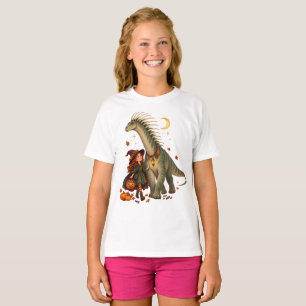 Witch & Bajadasaurus Halloween T-Shirt