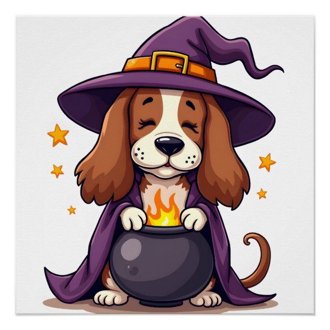 Witch Basset Brew Poster (Front)