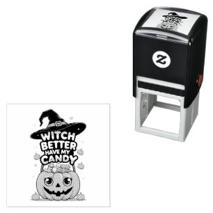 Witch Better Have My Candy – Cute Kawaii Halloween Self-inking Stamp