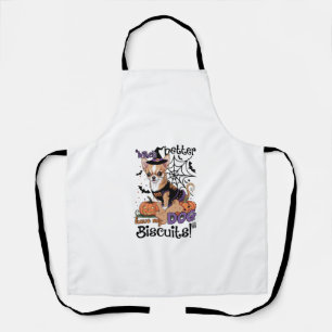 Witch better have my Dog Biscuits Cute Halloween C Apron