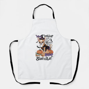 Witch better have my Dog Biscuits Cute Halloween C Apron
