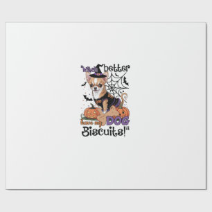 Witch better have my Dog Biscuits Cute Halloween C Wrapping Paper