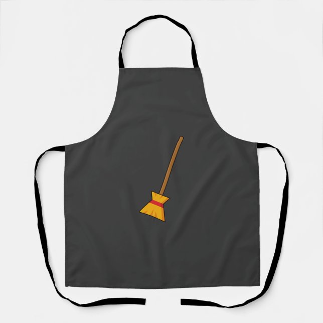 Witch Broom Apron (Front)