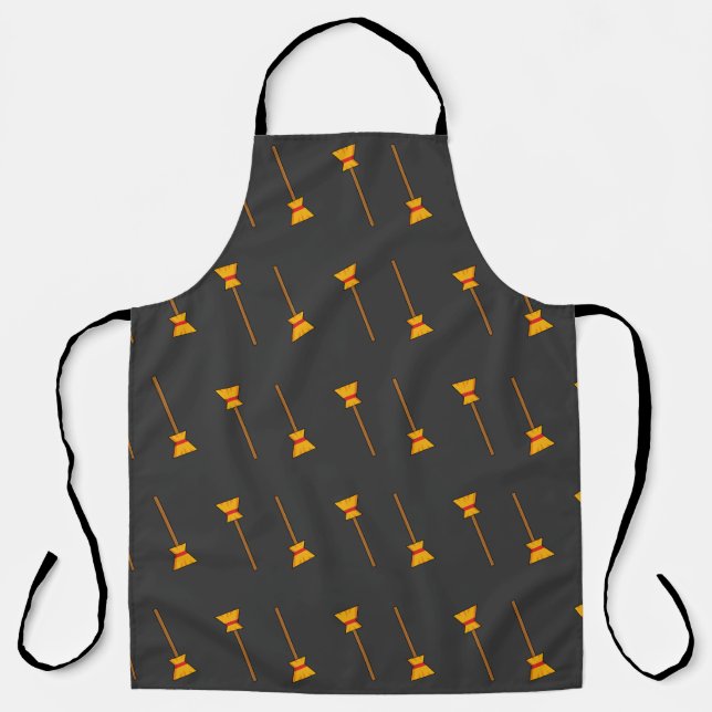 Witch Broom Apron (Front)