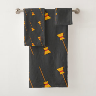 Witch Broom Bath Towel Set