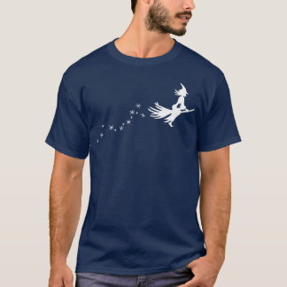 Witch Broom Halloween vintage T-Shirt