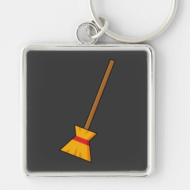 Witch Broom Key Ring (Front)