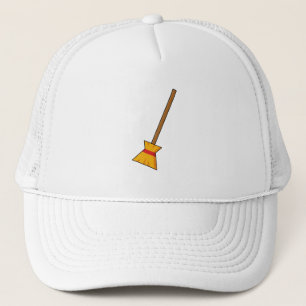 Witch Broom Trucker Hat