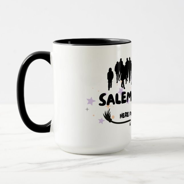 Witch Broom Visit Salem Basic Tourist Mug (Left)