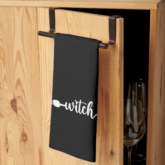 Witch Broomstick Tea Towel (Thirds Fold)