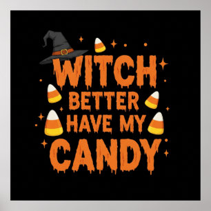 Witch Candy Tee Poster