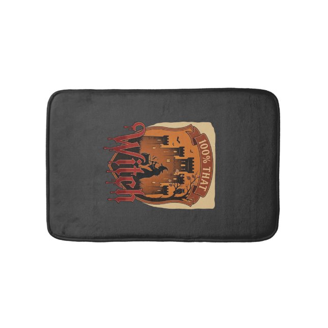 Witch Castle Cauldron Owl Bats_1 Bath Mat (Front)