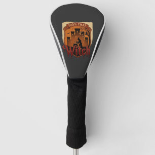 Witch Castle Cauldron Owl Bats_1 Golf Head Cover