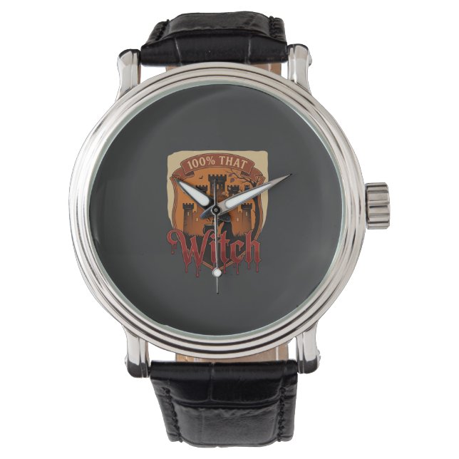 Witch Castle Cauldron Owl Bats_1 Watch (Front)