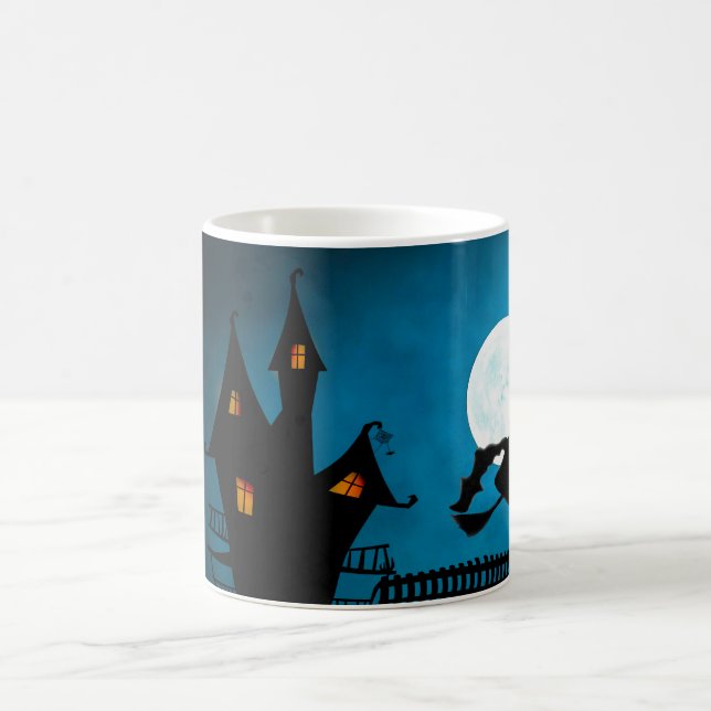 Witch & Castle White Coffee Mug (Center)