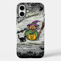 Witch , Cat , Bat and Pumpkin , Happy Halloween !