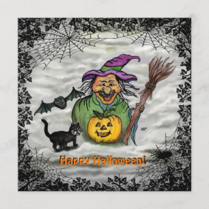 Witch , Cat , Bat and Pumpkin , Happy Halloween ! Program