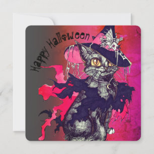 Witch Cat Invitation