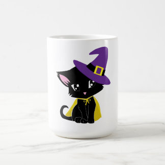 Witch Cat Magic Design Coffee Mug