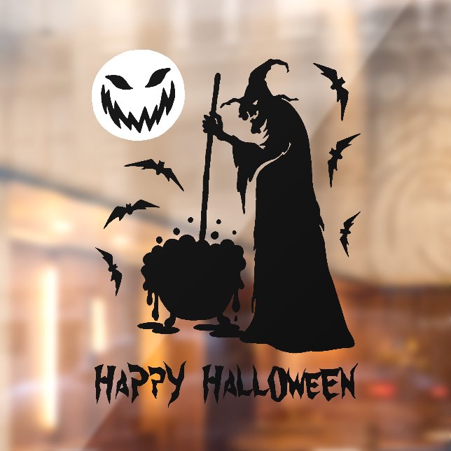 Witch cauldron bats and scary moon Happy Halloween (Sheet 2)