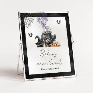 Witch Cauldron Brewing Babies are Sweet Sign
