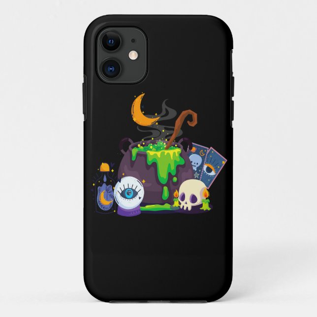 Witch Cauldron Cooking Potion Under The Moonlight Case-Mate iPhone Case (Back)