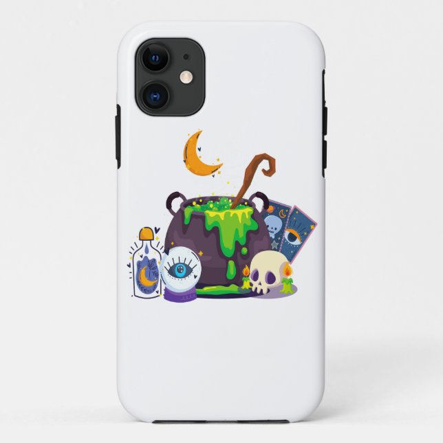 Witch Cauldron Cooking Potion Under The Moonlight Case-Mate iPhone Case (Back)