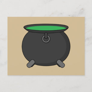 Witch Cauldron Holiday Postcard