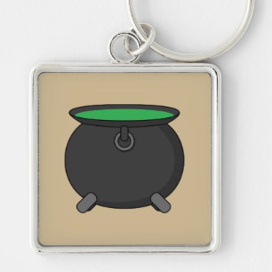 Witch Cauldron Key Ring