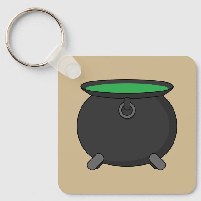 Witch Cauldron Key Ring (Front)